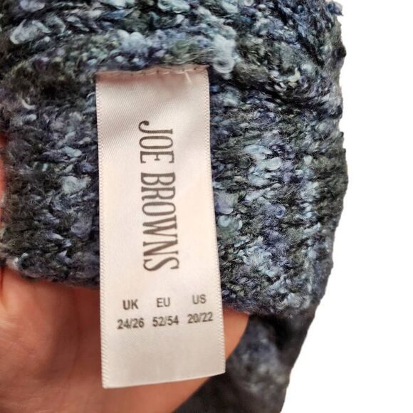 Joe Browns Blue Multi Tunic Sweater Top Size 20/22 NWOT - Picture 3 of 12